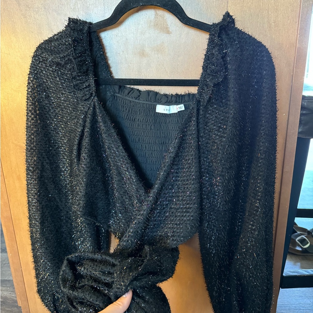 Tinsel wrap top - Sparkly